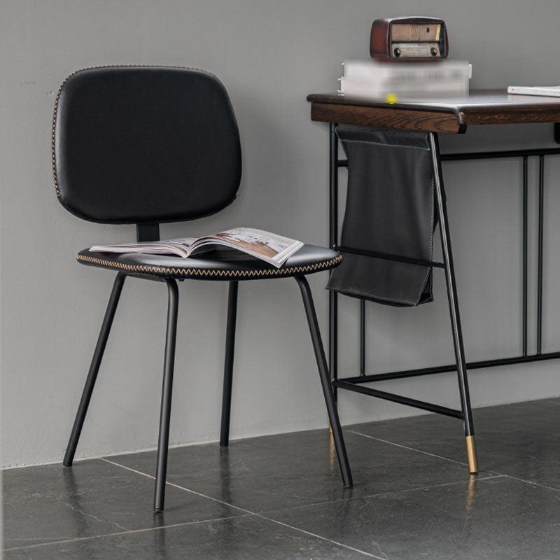 Contemporary Upholstered Open Arm Chair Matte Finish Home Dining Chair Clearhalo 'Dining Chairs' 'Dining Tables & Seating' 'dining_chair' 'furn' 'furn_dining_chair' 'Furniture' 'furniture_dining_chair' 'Kitchen & Dining Furniture' 4707889