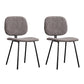 Contemporary Upholstered Open Arm Chair Matte Finish Home Dining Chair Dark Gray 2 Piece Set Clearhalo 'Dining Chairs' 'Dining Tables & Seating' 'dining_chair' 'furn' 'furn_dining_chair' 'Furniture' 'furniture_dining_chair' 'Kitchen & Dining Furniture' 4707890