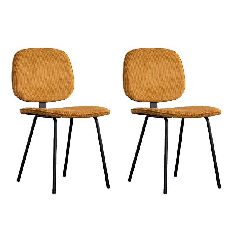 Contemporary Upholstered Open Arm Chair Matte Finish Home Dining Chair Ginger 2 Piece Set Clearhalo 'Dining Chairs' 'Dining Tables & Seating' 'dining_chair' 'furn' 'furn_dining_chair' 'Furniture' 'furniture_dining_chair' 'Kitchen & Dining Furniture' 4707893