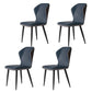 Contemporary Leather Wingback Side Chair Matte Finish Bedroom Dining Chair Light Blue 4 Piece Set Clearhalo 'Dining Chairs' 'Dining Tables & Seating' 'dining_chair' 'furn' 'furn_dining_chair' 'Furniture' 'furniture_dining_chair' 'Kitchen & Dining Furniture' 4707937