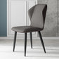 Contemporary Leather Wingback Side Chair Matte Finish Bedroom Dining Chair Smoke Gray 1 Piece Clearhalo 'Dining Chairs' 'Dining Tables & Seating' 'dining_chair' 'furn' 'furn_dining_chair' 'Furniture' 'furniture_dining_chair' 'Kitchen & Dining Furniture' 4707938