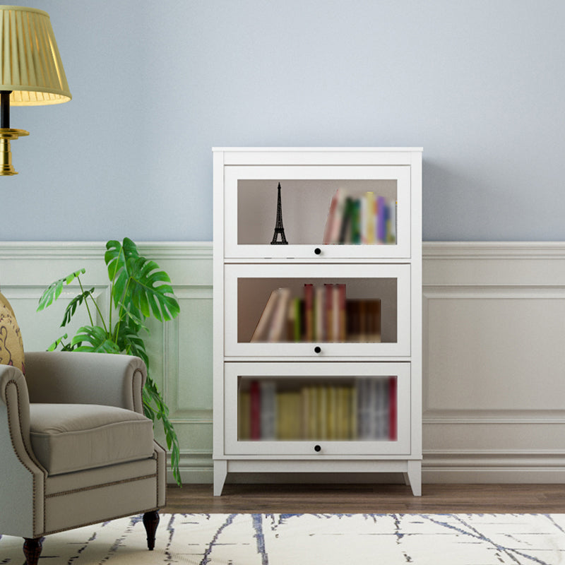 Manufactured Wood Standard Bookcase Vertical Bookcase with Glass Doors Clearhalo 'Bookcases' 'furn' 'furn_bookcases' 'Furniture' 'furniture_bookcases' 'kitchen' 'kitchen_bookcases' 'Living Room Furniture' 'Office Furniture' 4707979