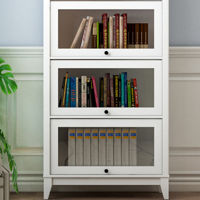 Manufactured Wood Standard Bookcase Vertical Bookcase with Glass Doors Clearhalo 'Bookcases' 'furn' 'furn_bookcases' 'Furniture' 'furniture_bookcases' 'kitchen' 'kitchen_bookcases' 'Living Room Furniture' 'Office Furniture' 4707989