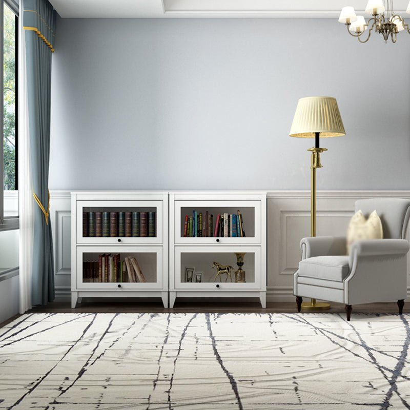 Manufactured Wood Standard Bookcase Vertical Bookcase with Glass Doors Clearhalo 'Bookcases' 'furn' 'furn_bookcases' 'Furniture' 'furniture_bookcases' 'kitchen' 'kitchen_bookcases' 'Living Room Furniture' 'Office Furniture' 4707990