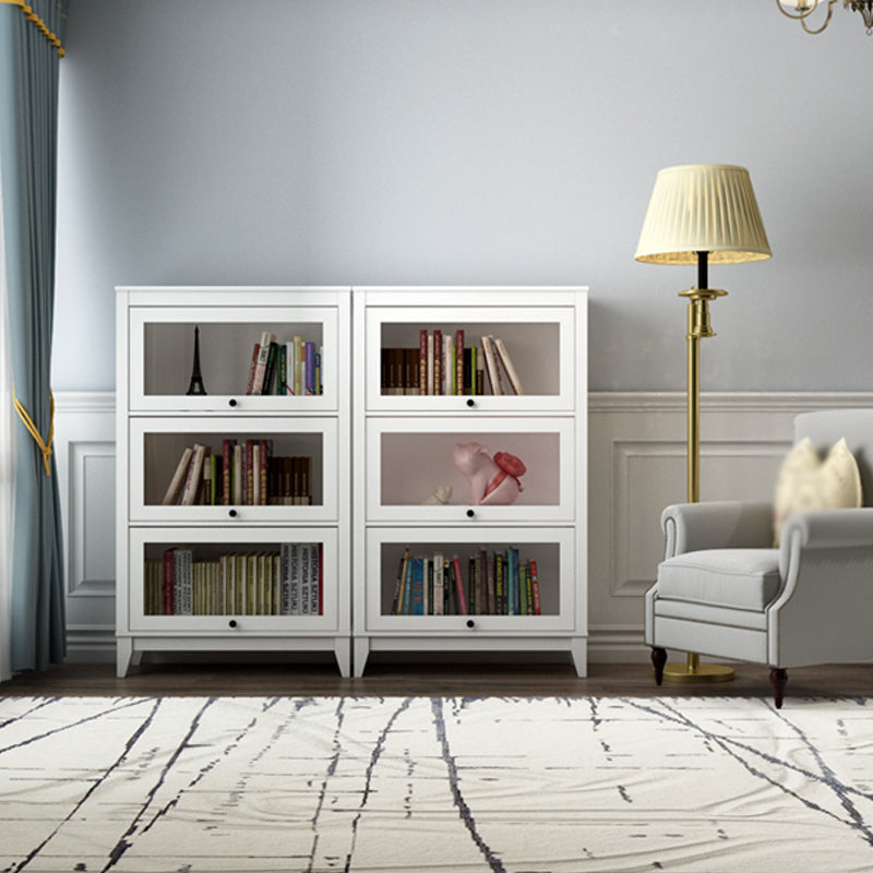 Manufactured Wood Standard Bookcase Vertical Bookcase with Glass Doors Clearhalo 'Bookcases' 'furn' 'furn_bookcases' 'Furniture' 'furniture_bookcases' 'kitchen' 'kitchen_bookcases' 'Living Room Furniture' 'Office Furniture' 4707998