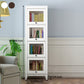 Manufactured Wood Standard Bookcase Vertical Bookcase with Glass Doors Clearhalo 'Bookcases' 'furn' 'furn_bookcases' 'Furniture' 'furniture_bookcases' 'kitchen' 'kitchen_bookcases' 'Living Room Furniture' 'Office Furniture' 4708007