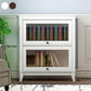 Manufactured Wood Standard Bookcase Vertical Bookcase with Glass Doors Clearhalo 'Bookcases' 'furn' 'furn_bookcases' 'Furniture' 'furniture_bookcases' 'kitchen' 'kitchen_bookcases' 'Living Room Furniture' 'Office Furniture' 4708009