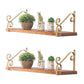 Modern Style Wooden Bookshelf Wall Mounted Shelf Bookcase for Home Gold 2 Piece Set Clearhalo 'Bookcases' 'furn' 'furn_bookcases' 'Furniture' 'furniture_bookcases' 'kitchen' 'kitchen_bookcases' 'Living Room Furniture' 'Office Furniture' 4708014