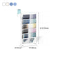 5-Shelf Plastic Ladder Bookcase Contemporary Closed Back Book Shelf Clearhalo 'Bookcases' 'furn' 'furn_bookcases' 'Furniture' 'furniture_bookcases' 'kitchen' 'kitchen_bookcases' 'Living Room Furniture' 'Office Furniture' 4708052