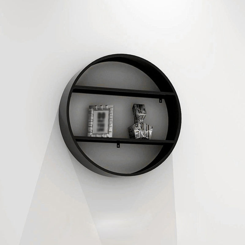 Black Industrial Wall Mounted Bookshelf Iron Bookshelf for Living Room 19.7"L x 3.9"W x 19.7"H 1 Piece Clearhalo 'Bookcases' 'furn' 'furn_bookcases' 'Furniture' 'furniture_bookcases' 'kitchen' 'kitchen_bookcases' 'Living Room Furniture' 'Office Furniture' 4708068