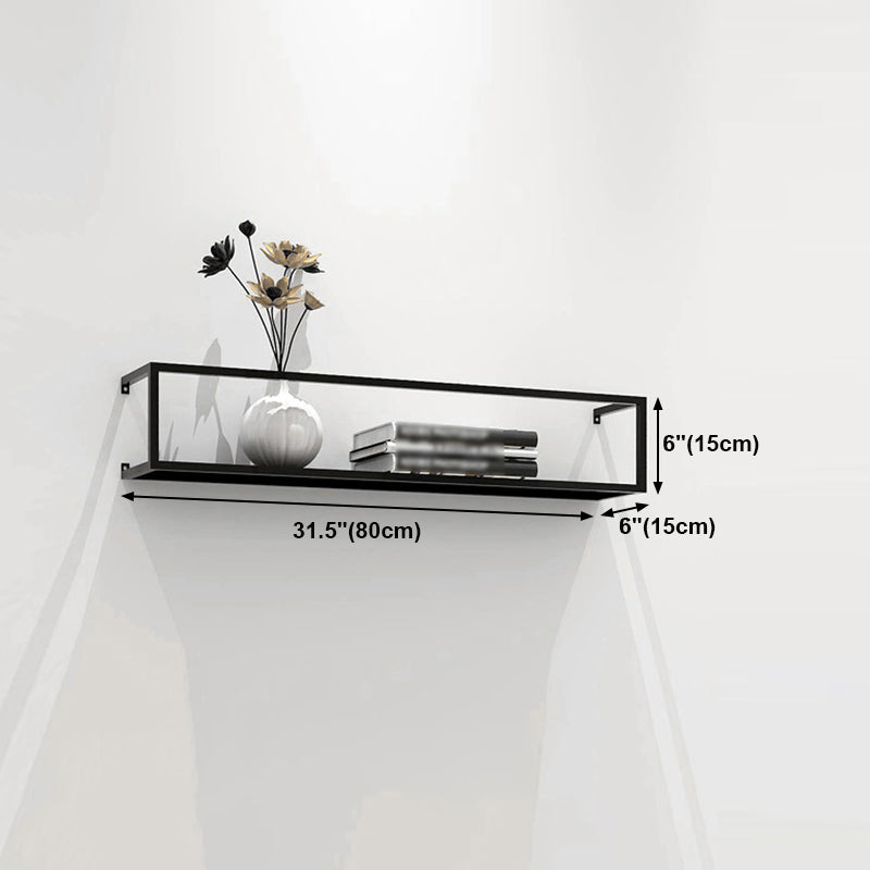 Black Industrial Wall Mounted Bookshelf Iron Bookshelf for Living Room Clearhalo 'Bookcases' 'furn' 'furn_bookcases' 'Furniture' 'furniture_bookcases' 'kitchen' 'kitchen_bookcases' 'Living Room Furniture' 'Office Furniture' 4708070