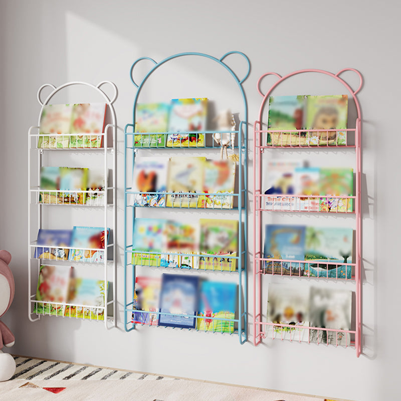 Modern Metal Floating Bookcase Wall Mounted Bookshelf for Home Clearhalo 'Bookcases' 'furn' 'furn_bookcases' 'Furniture' 'furniture_bookcases' 'kitchen' 'kitchen_bookcases' 'Living Room Furniture' 'Office Furniture' 4708074