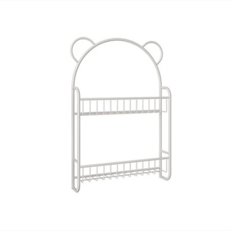 Modern Metal Floating Bookcase Wall Mounted Bookshelf for Home 20.5"L x 4.5"W x 30.5"H White Clearhalo 'Bookcases' 'furn' 'furn_bookcases' 'Furniture' 'furniture_bookcases' 'kitchen' 'kitchen_bookcases' 'Living Room Furniture' 'Office Furniture' 4708080