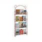 Modern Metal Floating Bookcase Wall Mounted Bookshelf for Home 26.4"L x 4.7"W x 60.2"H Pink Clearhalo 'Bookcases' 'furn' 'furn_bookcases' 'Furniture' 'furniture_bookcases' 'kitchen' 'kitchen_bookcases' 'Living Room Furniture' 'Office Furniture' 4708086