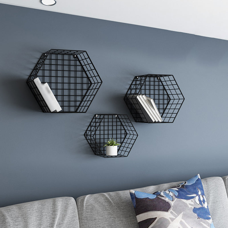 Modern Floating Bookcase Metal Closed Back Wall Mounted Bookshelf Clearhalo 'Bookcases' 'furn' 'furn_bookcases' 'Furniture' 'furniture_bookcases' 'kitchen' 'kitchen_bookcases' 'Living Room Furniture' 'Office Furniture' 4708099