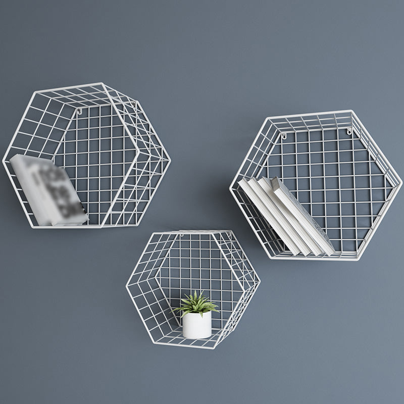 Modern Floating Bookcase Metal Closed Back Wall Mounted Bookshelf Clearhalo 'Bookcases' 'furn' 'furn_bookcases' 'Furniture' 'furniture_bookcases' 'kitchen' 'kitchen_bookcases' 'Living Room Furniture' 'Office Furniture' 4708100