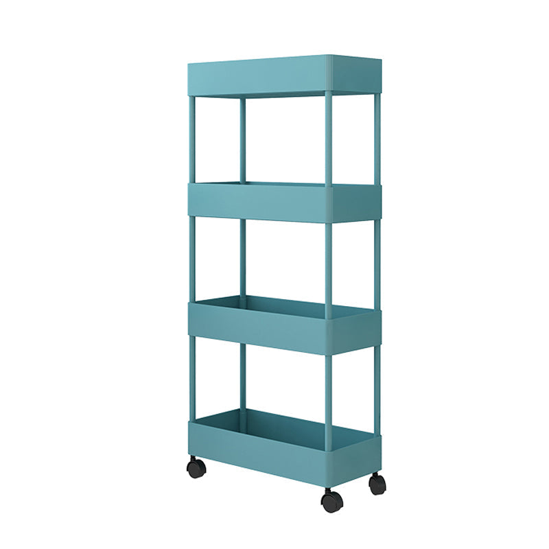 Modern Style Bookshelf Open Shelf Bookcase with Caster Wheels Green Clearhalo 'Bookcases' 'furn' 'furn_bookcases' 'Furniture' 'furniture_bookcases' 'kitchen' 'kitchen_bookcases' 'Living Room Furniture' 'Office Furniture' 4708123