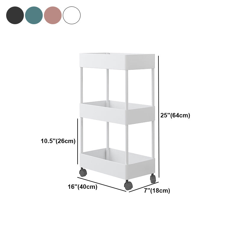 Modern Style Bookshelf Open Shelf Bookcase with Caster Wheels Clearhalo 'Bookcases' 'furn' 'furn_bookcases' 'Furniture' 'furniture_bookcases' 'kitchen' 'kitchen_bookcases' 'Living Room Furniture' 'Office Furniture' 4708132