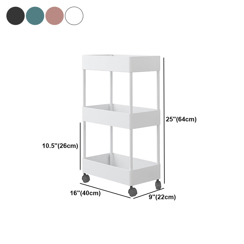 Modern Style Bookshelf Open Shelf Bookcase with Caster Wheels Clearhalo 'Bookcases' 'furn' 'furn_bookcases' 'Furniture' 'furniture_bookcases' 'kitchen' 'kitchen_bookcases' 'Living Room Furniture' 'Office Furniture' 4708135
