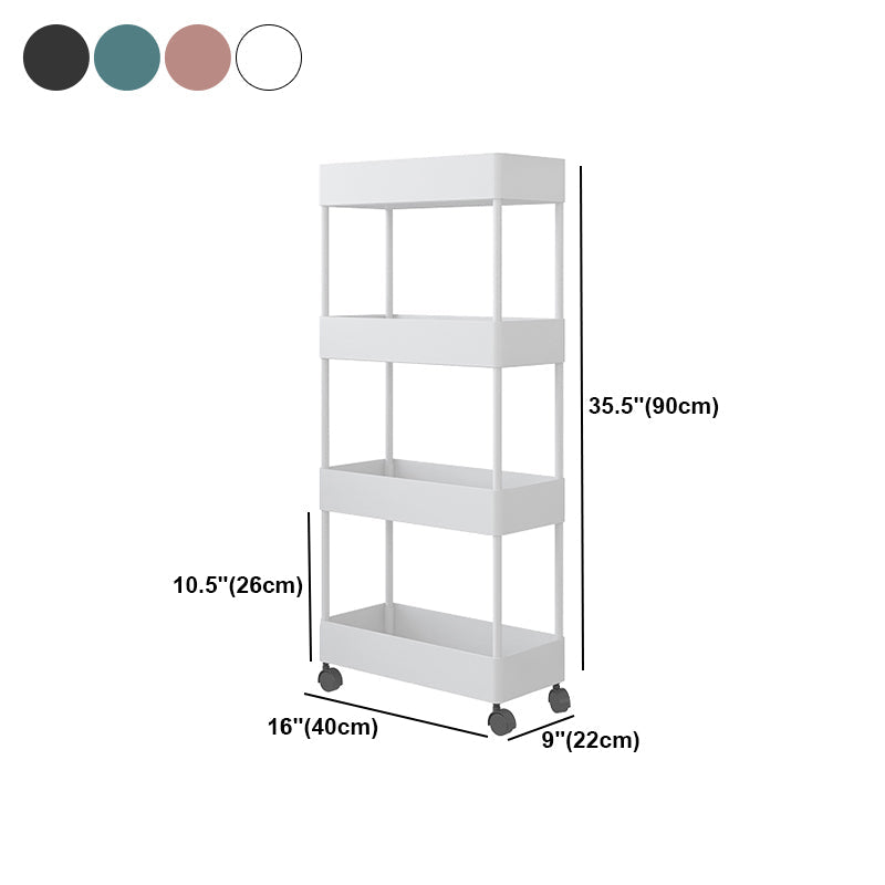 Modern Style Bookshelf Open Shelf Bookcase with Caster Wheels Clearhalo 'Bookcases' 'furn' 'furn_bookcases' 'Furniture' 'furniture_bookcases' 'kitchen' 'kitchen_bookcases' 'Living Room Furniture' 'Office Furniture' 4708136