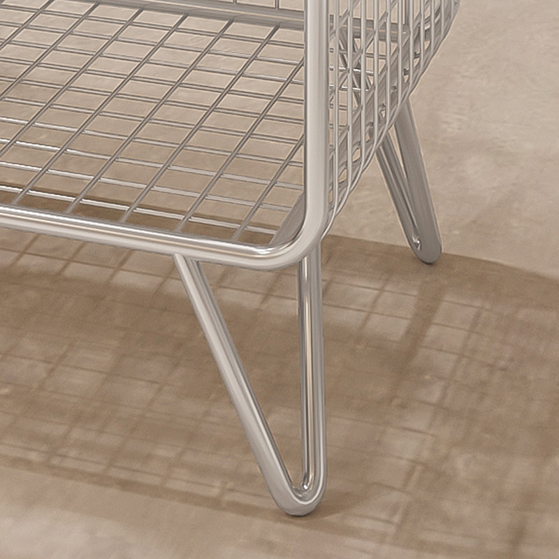 Metal Standard Bookcase Contemporary Style Closed Back Bookcase Clearhalo 'Bookcases' 'furn' 'furn_bookcases' 'Furniture' 'furniture_bookcases' 'kitchen' 'kitchen_bookcases' 'Living Room Furniture' 'Office Furniture' 4708171