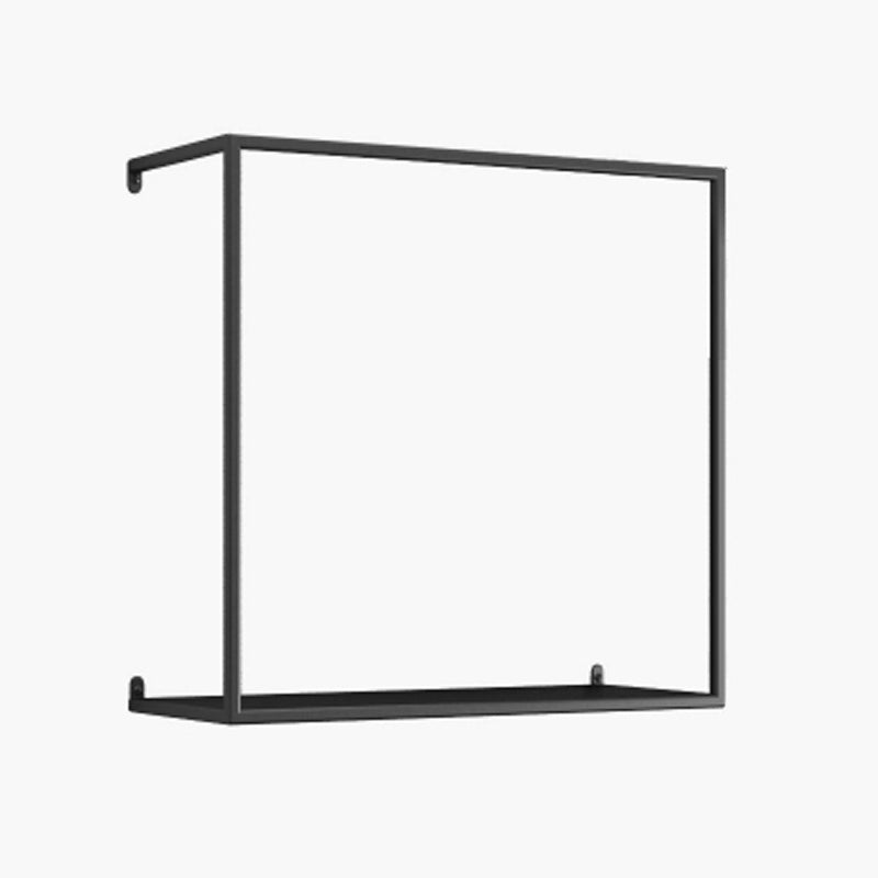 Iron Closed Back Bookshelf Gold and Black Industrial Wall Unit Bookshelf Black 1 Piece Clearhalo 'Bookcases' 'furn' 'furn_bookcases' 'Furniture' 'furniture_bookcases' 'kitchen' 'kitchen_bookcases' 'Living Room Furniture' 'Office Furniture' 4708193