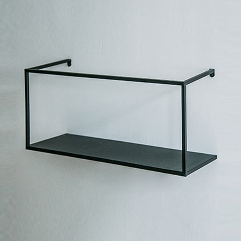 Iron Closed Back Bookshelf Gold and Black Industrial Wall Unit Bookshelf Clearhalo 'Bookcases' 'furn' 'furn_bookcases' 'Furniture' 'furniture_bookcases' 'kitchen' 'kitchen_bookcases' 'Living Room Furniture' 'Office Furniture' 4708198