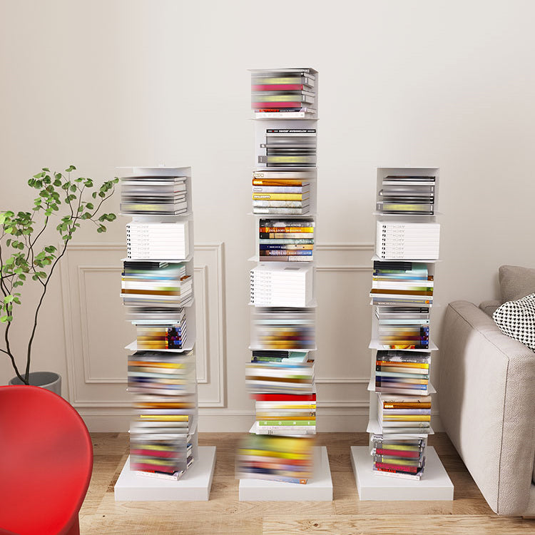Modern Style Vertical Bookshelf Stainless Steel Closed Back Shelf Bookcase Clearhalo 'Bookcases' 'furn' 'furn_bookcases' 'Furniture' 'furniture_bookcases' 'kitchen' 'kitchen_bookcases' 'Living Room Furniture' 'Office Furniture' 4708247