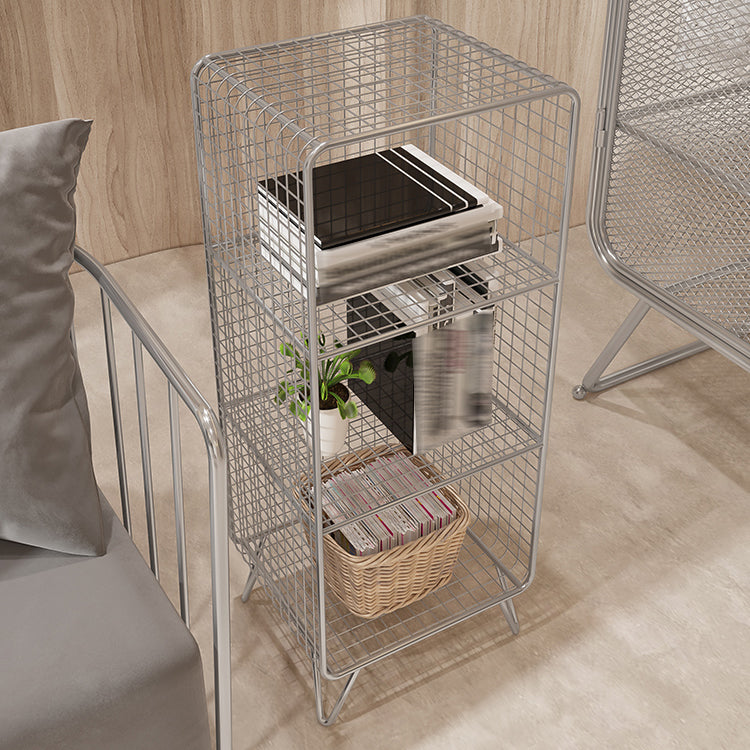 Modern Style Metal Bookshelf Closed Back Bookcase for Home and Office Clearhalo 'Bookcases' 'furn' 'furn_bookcases' 'Furniture' 'furniture_bookcases' 'kitchen' 'kitchen_bookcases' 'Living Room Furniture' 'Office Furniture' 4708271