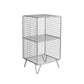 Modern Style Metal Bookshelf Closed Back Bookcase for Home and Office 14"L x 12"W x 26"H Silver Clearhalo 'Bookcases' 'furn' 'furn_bookcases' 'Furniture' 'furniture_bookcases' 'kitchen' 'kitchen_bookcases' 'Living Room Furniture' 'Office Furniture' 4708276