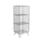 Modern Style Metal Bookshelf Closed Back Bookcase for Home and Office 14"L x 12"W x 35"H Silver Clearhalo 'Bookcases' 'furn' 'furn_bookcases' 'Furniture' 'furniture_bookcases' 'kitchen' 'kitchen_bookcases' 'Living Room Furniture' 'Office Furniture' 4708278