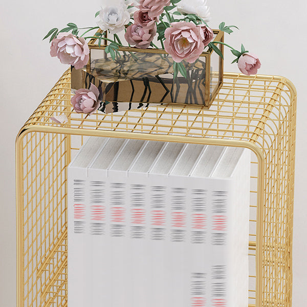 Modern Style Metal Bookshelf Closed Back Bookcase for Home and Office Clearhalo 'Bookcases' 'furn' 'furn_bookcases' 'Furniture' 'furniture_bookcases' 'kitchen' 'kitchen_bookcases' 'Living Room Furniture' 'Office Furniture' 4708283