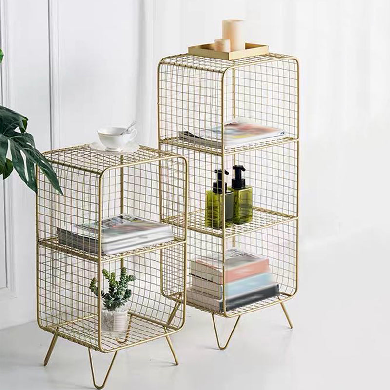 Modern Style Metal Bookshelf Closed Back Bookcase for Home and Office Clearhalo 'Bookcases' 'furn' 'furn_bookcases' 'Furniture' 'furniture_bookcases' 'kitchen' 'kitchen_bookcases' 'Living Room Furniture' 'Office Furniture' 4708284