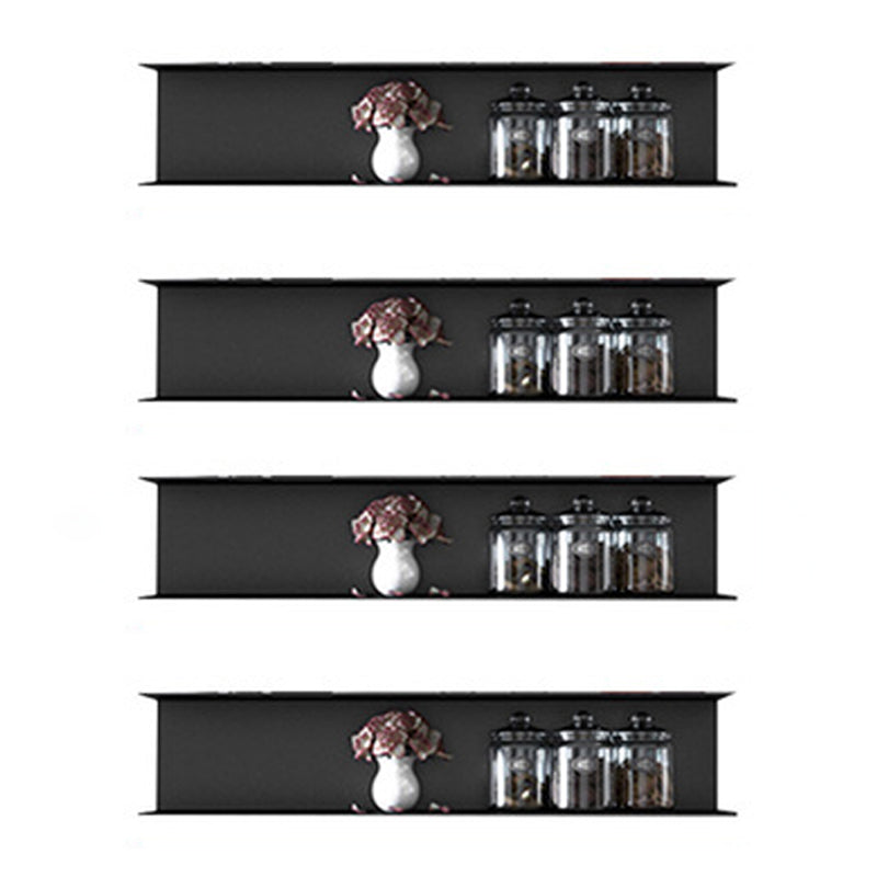 Wall Mounted Industrial Bookshelf Iron Frame and Shelf for Living Room Black 4 Piece Set Clearhalo 'Bookcases' 'furn' 'furn_bookcases' 'Furniture' 'furniture_bookcases' 'kitchen' 'kitchen_bookcases' 'Living Room Furniture' 'Office Furniture' 4708327