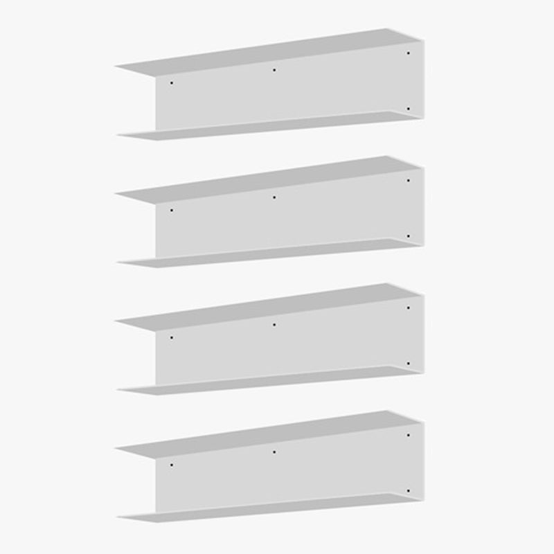 Wall Mounted Industrial Bookshelf Iron Frame and Shelf for Living Room White 4 Piece Set Clearhalo 'Bookcases' 'furn' 'furn_bookcases' 'Furniture' 'furniture_bookcases' 'kitchen' 'kitchen_bookcases' 'Living Room Furniture' 'Office Furniture' 4708333