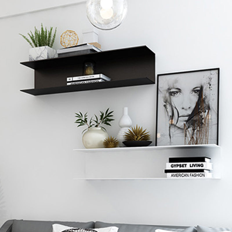 Wall Mounted Industrial Bookshelf Iron Frame and Shelf for Living Room Clearhalo 'Bookcases' 'furn' 'furn_bookcases' 'Furniture' 'furniture_bookcases' 'kitchen' 'kitchen_bookcases' 'Living Room Furniture' 'Office Furniture' 4708341