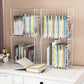 Contemporary Style Geometric Bookcase Metal Closed Back Bookcase Clearhalo 'Bookcases' 'furn' 'furn_bookcases' 'Furniture' 'furniture_bookcases' 'kitchen' 'kitchen_bookcases' 'Living Room Furniture' 'Office Furniture' 4708353
