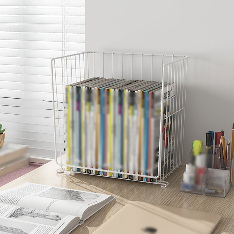 Contemporary Style Geometric Bookcase Metal Closed Back Bookcase Clearhalo 'Bookcases' 'furn' 'furn_bookcases' 'Furniture' 'furniture_bookcases' 'kitchen' 'kitchen_bookcases' 'Living Room Furniture' 'Office Furniture' 4708371