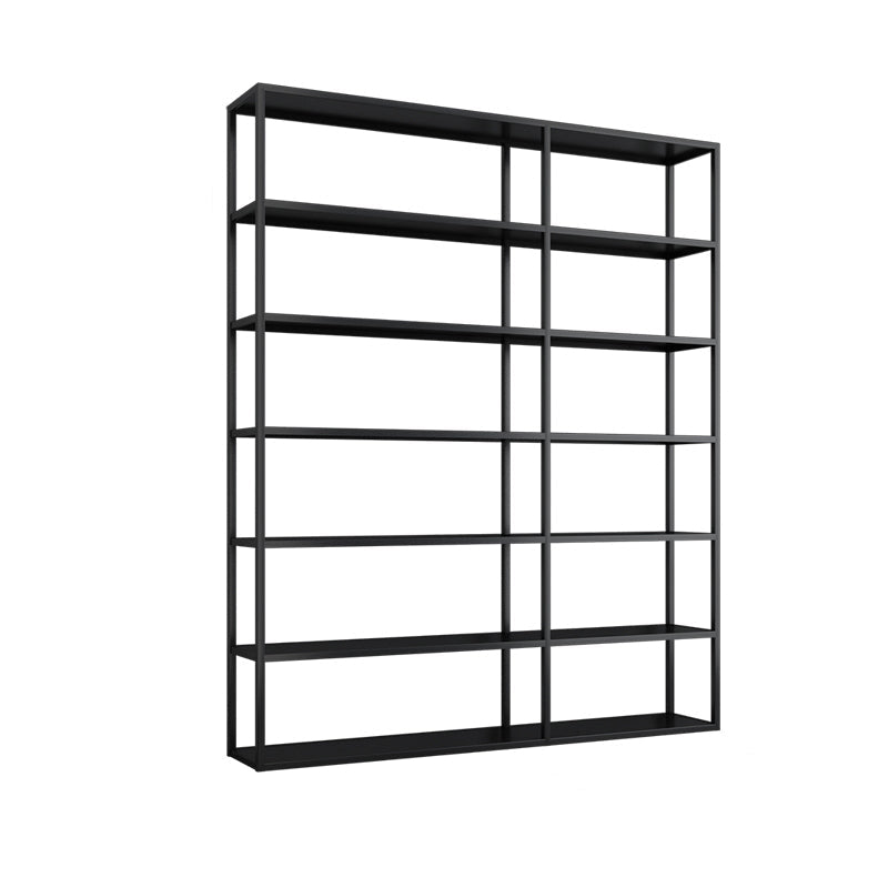 Modern Style Open Bookshelf Metal Etagere Bookcase for Office Black Clearhalo 'Bookcases' 'furn' 'furn_bookcases' 'Furniture' 'furniture_bookcases' 'kitchen' 'kitchen_bookcases' 'Living Room Furniture' 'Office Furniture' 4708384