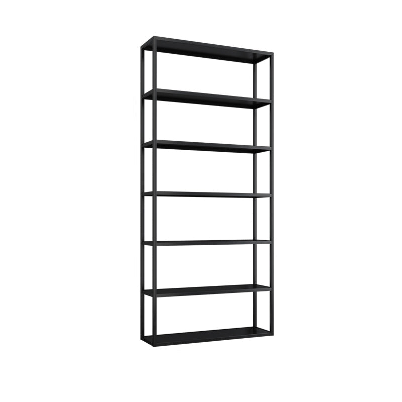 Modern Style Open Bookshelf Metal Etagere Bookcase for Office Black Clearhalo 'Bookcases' 'furn' 'furn_bookcases' 'Furniture' 'furniture_bookcases' 'kitchen' 'kitchen_bookcases' 'Living Room Furniture' 'Office Furniture' 4708385