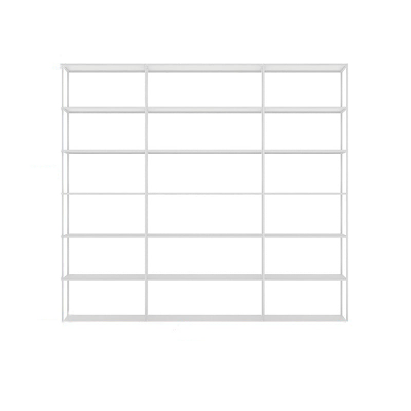 Modern Style Open Bookshelf Metal Etagere Bookcase for Office White Clearhalo 'Bookcases' 'furn' 'furn_bookcases' 'Furniture' 'furniture_bookcases' 'kitchen' 'kitchen_bookcases' 'Living Room Furniture' 'Office Furniture' 4708388