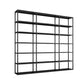 Modern Style Open Bookshelf Metal Etagere Bookcase for Office 78.7"L x 9.8"W x 70.9"H Black Clearhalo 'Bookcases' 'furn' 'furn_bookcases' 'Furniture' 'furniture_bookcases' 'kitchen' 'kitchen_bookcases' 'Living Room Furniture' 'Office Furniture' 4708391