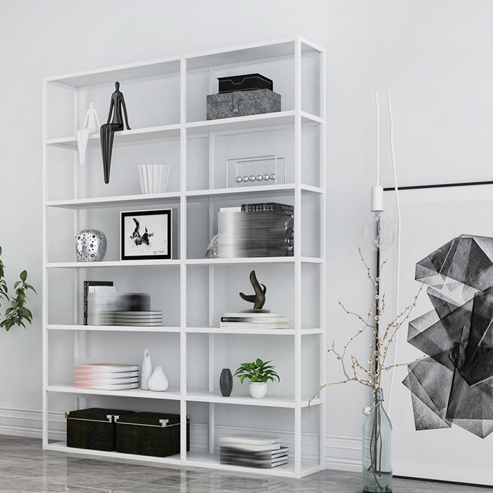 Modern Style Open Bookshelf Metal Etagere Bookcase for Office Clearhalo 'Bookcases' 'furn' 'furn_bookcases' 'Furniture' 'furniture_bookcases' 'kitchen' 'kitchen_bookcases' 'Living Room Furniture' 'Office Furniture' 4708395