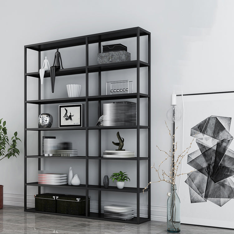Modern Style Open Bookshelf Metal Etagere Bookcase for Office Clearhalo 'Bookcases' 'furn' 'furn_bookcases' 'Furniture' 'furniture_bookcases' 'kitchen' 'kitchen_bookcases' 'Living Room Furniture' 'Office Furniture' 4708396