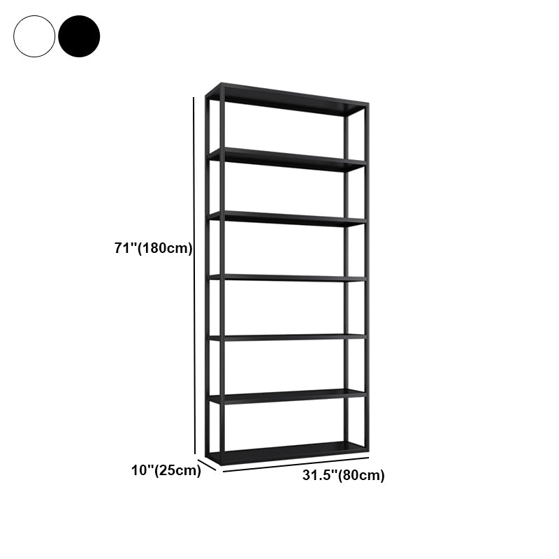 Modern Style Open Bookshelf Metal Etagere Bookcase for Office Clearhalo 'Bookcases' 'furn' 'furn_bookcases' 'Furniture' 'furniture_bookcases' 'kitchen' 'kitchen_bookcases' 'Living Room Furniture' 'Office Furniture' 4708398