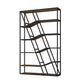 Modern Style 4-shelf Bookshelf Etagere Shelf Bookcase for Home Office Black-Brown Clearhalo 'Bookcases' 'furn' 'furn_bookcases' 'Furniture' 'furniture_bookcases' 'kitchen' 'kitchen_bookcases' 'Living Room Furniture' 'Office Furniture' 4708406