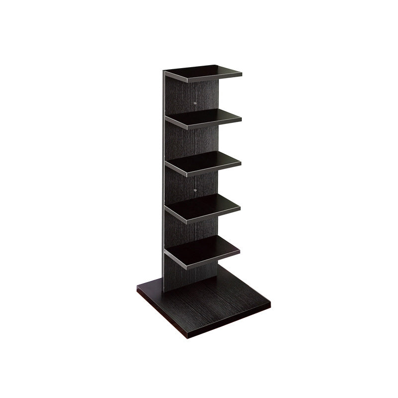Invisible Bookshelf Contemporary Style Open Back Bookcase for Home Office 13.8"L x 13.8"W x 35.6"H Black Clearhalo 'Bookcases' 'furn' 'furn_bookcases' 'Furniture' 'furniture_bookcases' 'kitchen' 'kitchen_bookcases' 'Living Room Furniture' 'Office Furniture' 4708438