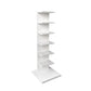 Invisible Bookshelf Contemporary Style Open Back Bookcase for Home Office 13.8"L x 13.8"W x 42.5"H White Clearhalo 'Bookcases' 'furn' 'furn_bookcases' 'Furniture' 'furniture_bookcases' 'kitchen' 'kitchen_bookcases' 'Living Room Furniture' 'Office Furniture' 4708439