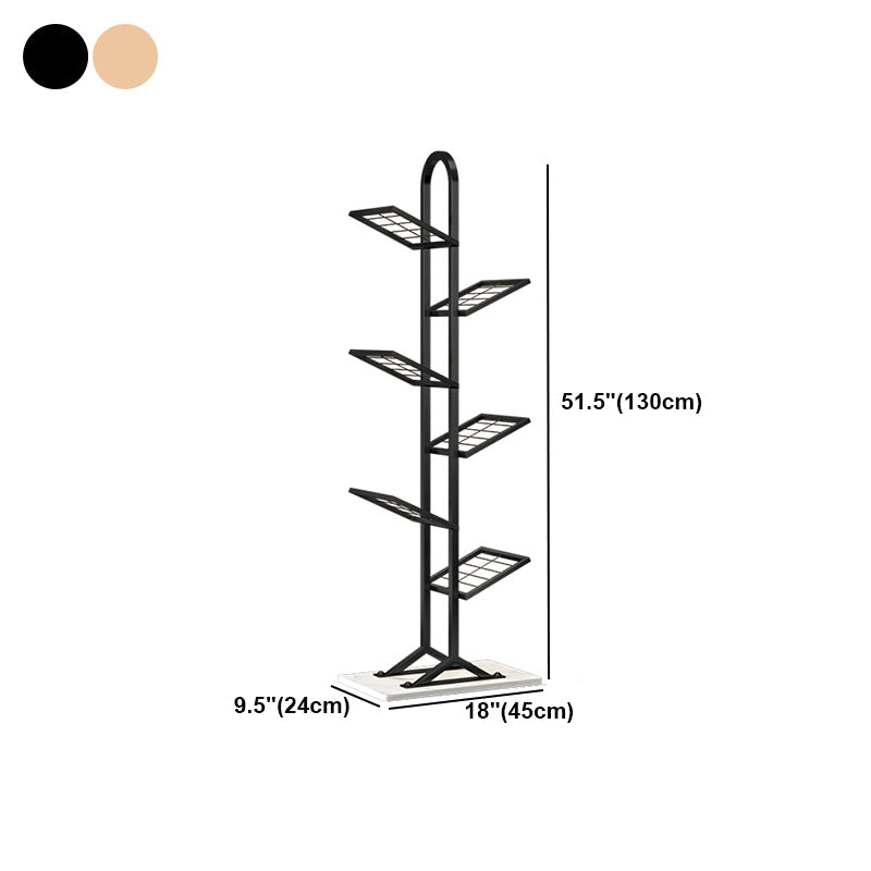 Modern Style Open Bookshelf Metal Etagere Shelf Bookcase for Home Clearhalo 'Bookcases' 'furn' 'furn_bookcases' 'Furniture' 'furniture_bookcases' 'kitchen' 'kitchen_bookcases' 'Living Room Furniture' 'Office Furniture' 4708466