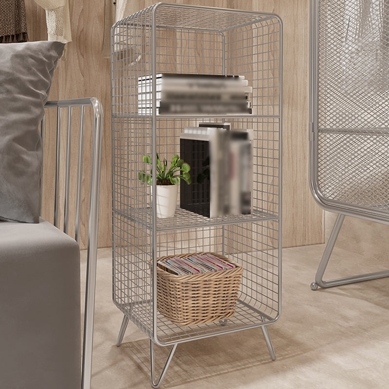 Industrial Standard Bookcase Contemporary Metal Closed Back Bookcase Clearhalo 'Bookcases' 'furn' 'furn_bookcases' 'Furniture' 'furniture_bookcases' 'kitchen' 'kitchen_bookcases' 'Living Room Furniture' 'Office Furniture' 4708468